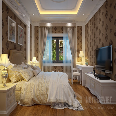 Mẫu phòng ngủ theo phong cách tân cổ điển tại Hải Phòng - PNTCD10